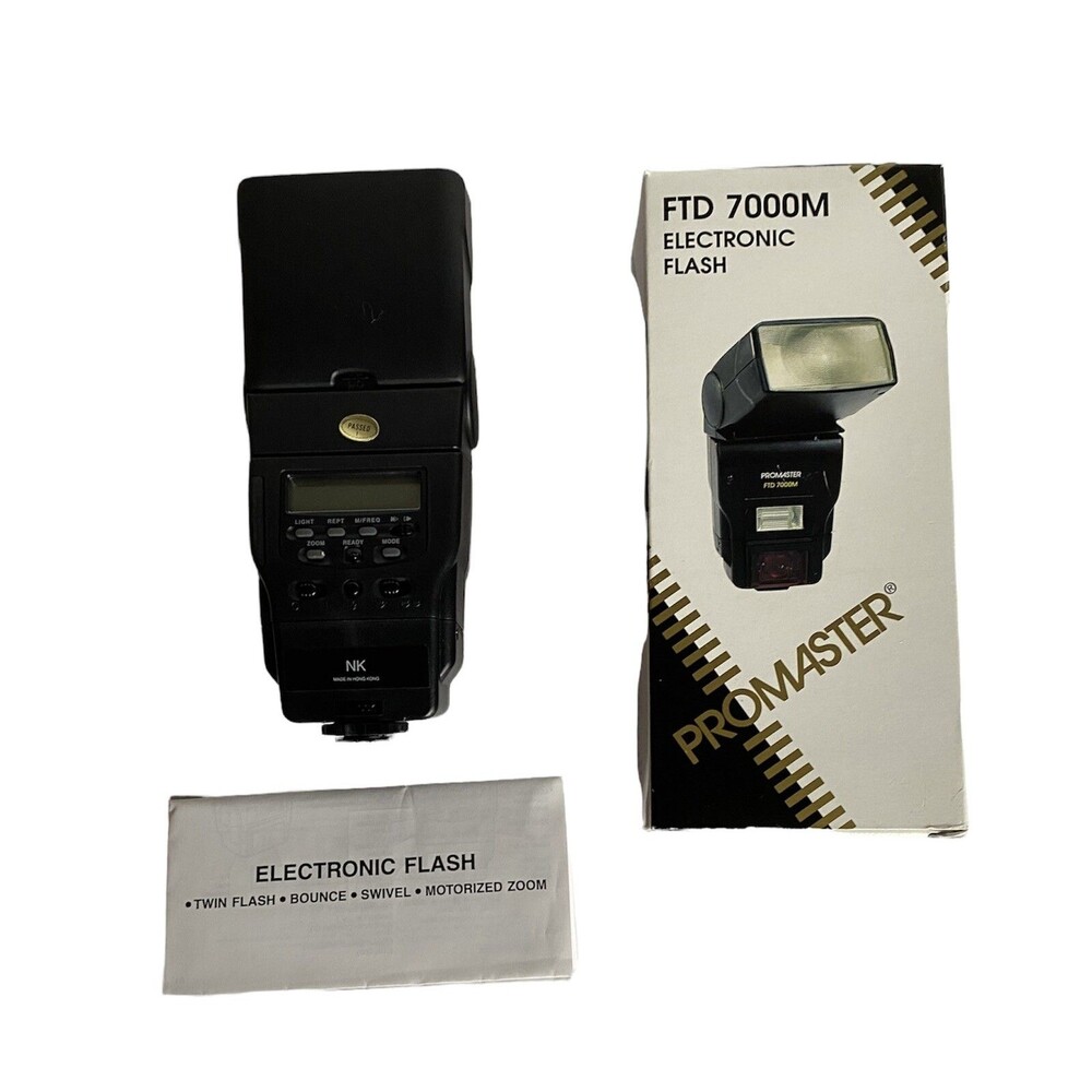 Promaster FTD 7000M Electronic Flash Motorized Zoom for Nikon #4251 NEW OPEN BOX